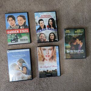 Lot of 5 romance movies DVDs